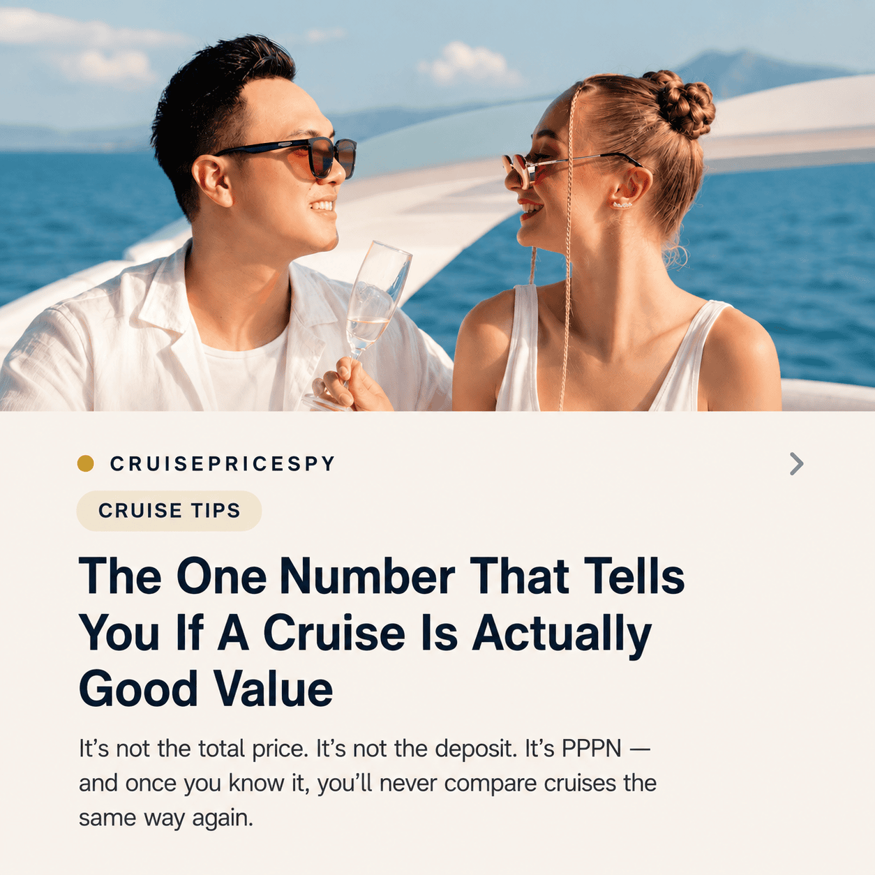 The one number that tells you if a cruise is actually good value